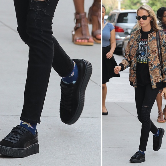 FENTY PUMA gray velvet creepers - Picture 4 of 8